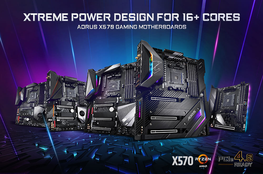 AORUS XTREME POWER: Základní desky AORUS X570 v čele nové éry herního výkonu